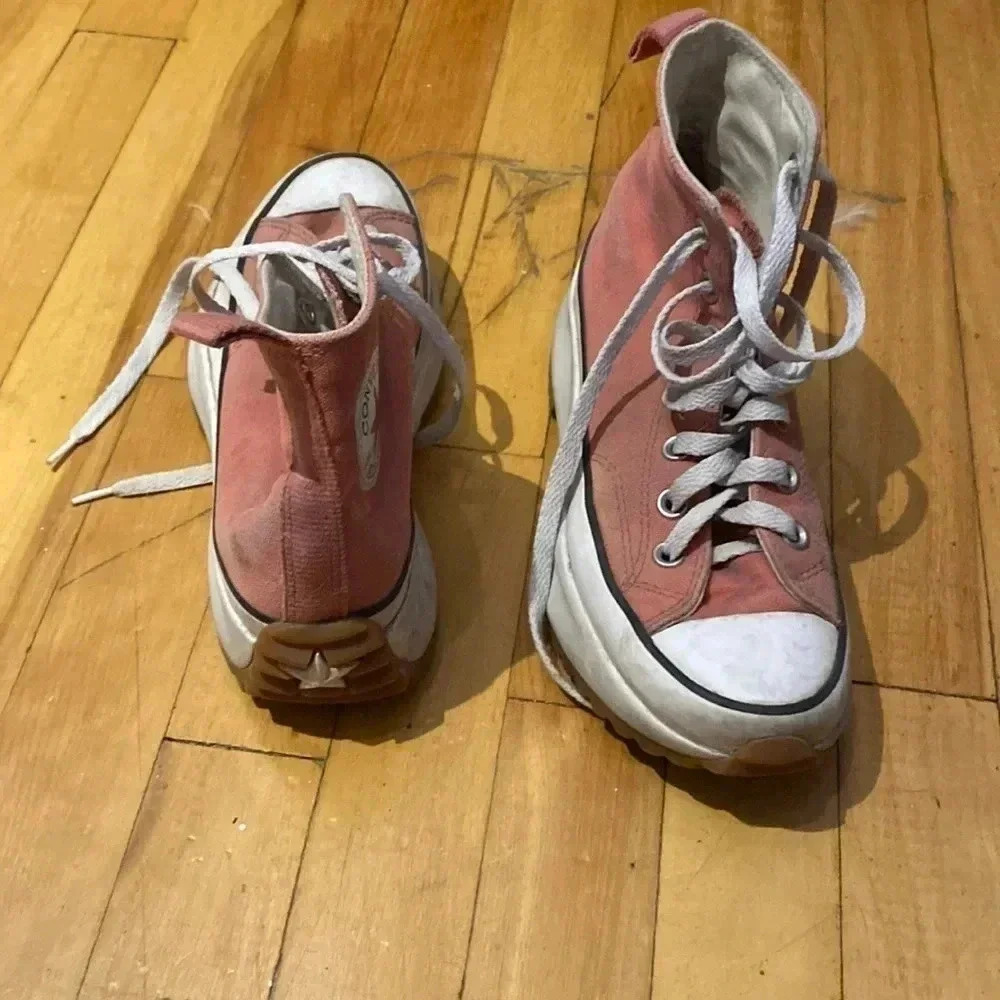Platform pink run star converse star hike chuck taylor